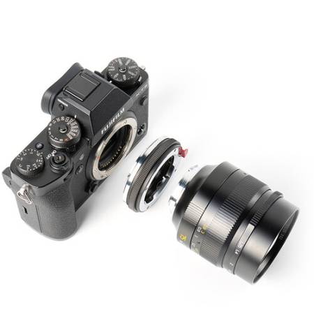 7Artisans M-FX Close Focus Adapter - adapter obiektywu Leica M-Mount do Fujifilm X-Mount w użyciu
